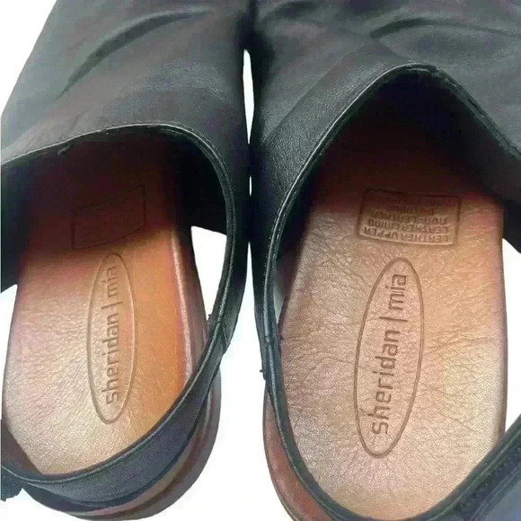 Sheridan Mia -Mya Women Black  Sling Back  Sandals Flat Size EUR 41/US 10-10.5 - Picture 6 of 10